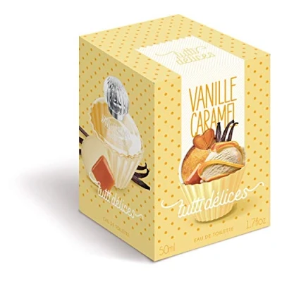 Image of Eau de Toilette for Women TUTTI DELICES VANILLE CARAMEL 50 ML bottle (1.7 fl.oz.) Sweet Fragrance Ladies by CORANIA