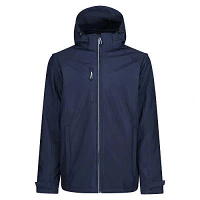 Image of Regatta Professional Men&#039;s Waterproof Erasmus 4 In 1 Softshell Jacket Navy, Size: L