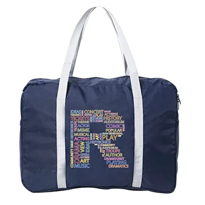 Image of Text Initial Letter Printed Cabin Bag 45x36x20 for Easyjet Airlines Underseat Travel Holdall Carry on Hand Luggage Weekend Packable Duffel Bag,Sports Fitness (Text R)