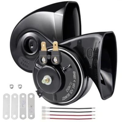 Image of RUPSE Super Loud Car Horn,12V Single Trumpet Air Horn, Horns for Truck Lorrys Train Motorcycle Vehicles Boat