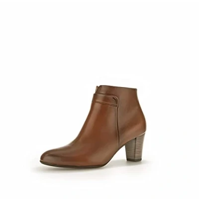 Image of Gabor Women Ankle Boots, Ladies Boots,Low Boots,Half Boots,Bootie,Ankle high,Zipper,Brown (Cognac) / 34,40.5 EU 7 UK
