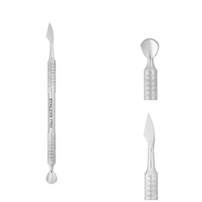 Image of VJ Cuticle PUSHER EXPERT 52 Staleks Manicure Pedicure New PE 52/2 ROUNDED CURVED + CLEANER