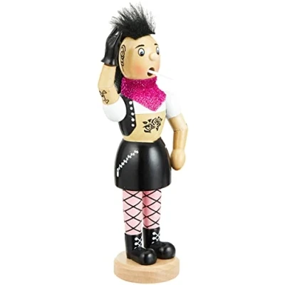 Image of Dekohelden24 521101 Incense Smoker Woman Punk Lady Approx. 19 cm