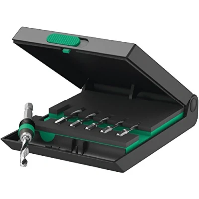Image of Wera 847/7 Combination Drill Bits Set, with 1/4&quot; Rapidaptor Bit Holder, 7pc, 05104651001