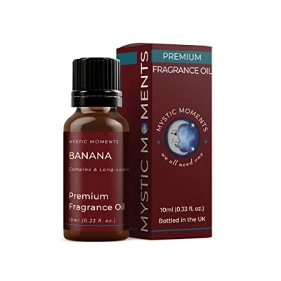 Image of Mystic Moments Banana Fragrance Oil 10ml Perfect for Soaps, Candles, Bath Bombs, Burners, Diffusers and Skin &amp; Hair Care Items