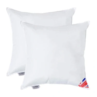 Image of HOMESCAPES 2 Pack Luxury Super Microfibre Cushion Inserts 55cm x (22 22) Perfect Bounce Back and Soft Cover Generously Filled Inner Pads Hypoallergenic Filler Handmade Machine Washable