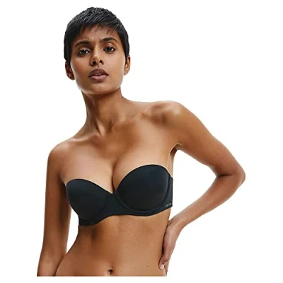 Image of Calvin Klein Women&#039;s Push UP Strapless Pad, Black (Black 001), NA (Manufacturer Size:0A32)
