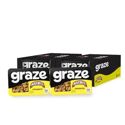Image of Marmite Lovers Selection Box Snacks, 30% less fat than crisps Packaging may vary Total 18 Vegan Healthy Snacks multipack