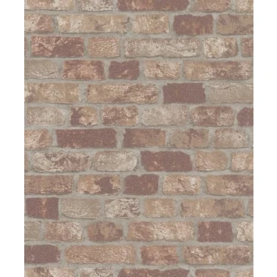 Image of Marburg Stone Wallpaper 3D Brown, red Brick Effect Industrial for Bedroom Living Room or Kitchen Optics 10.05 x 0.53m