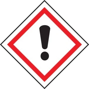 Image of Warning Signs GHS Label Irritant Rigid Plastic