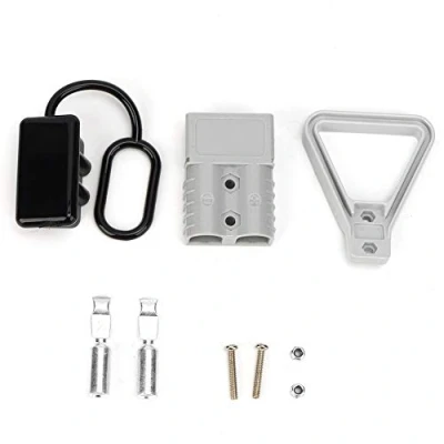 Image of Fafeicy 120A DC600V Battery Connector Kit with Silver Plated Copper Terminals, Flame Retardant, for Cables up to 25mm² (4 AWG), Widely Applicable