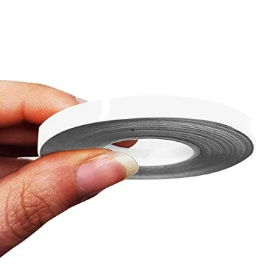 Image of 4R Quattroerre.it 10466 Trim Stripes Adhesive Strips for Cars, White, 5 mm x 10 mt