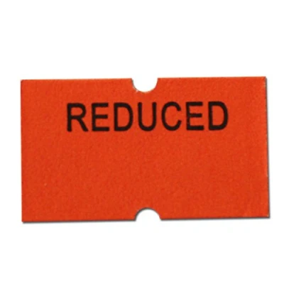 Image of SWIFT Price Gun Labels (CT1 Punch Hole) Orange Reduced 22 x 12mm