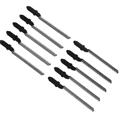 Image of Create idea T Shank T101AO Jigsaw Blades HCS Curve Saw Blade Cutting Tool Kit for Laminate Floor Wood Plastic 10pcs