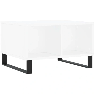 Image of vidaXL Coffee Table White 60x50x36.5 cm Engineered Wood