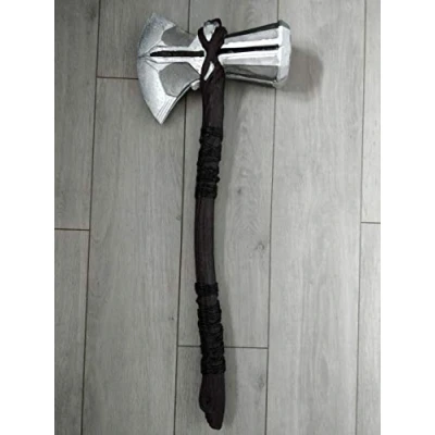 Image of Thor Foam Stormbreaker Mjolinor Axe Hammer Cosplay Prop Replica Marvel Avengers &#039;Infinity War&#039; Latex Convention Safe Costume Accessory