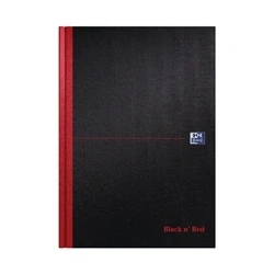Image of Black n Red Book Casebound 90gsm Ruled 384pp A4 100080473