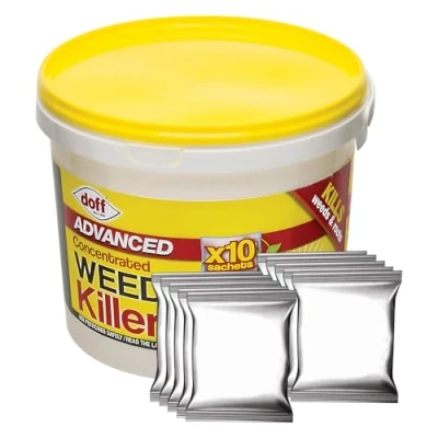 Image of ZOPPER Extra Strong Weedkiller with Glyphosate Advanced Super High Strength Concentrated Weed &amp; Roots Killer 80ml Liquid Sachets (10 Sachets)