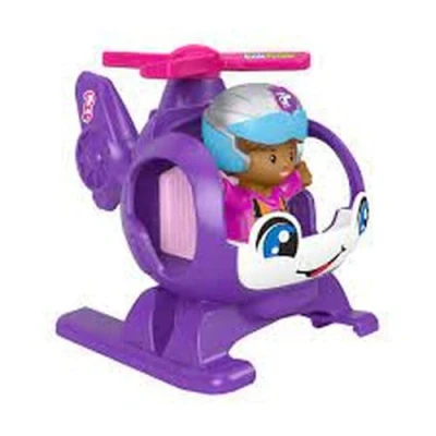 Image of Fisher Price Helicopter Barbie Little People Vehicle