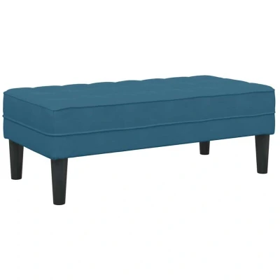 Image of vidaXL Bench Blue 113x57x39 cm Velvet