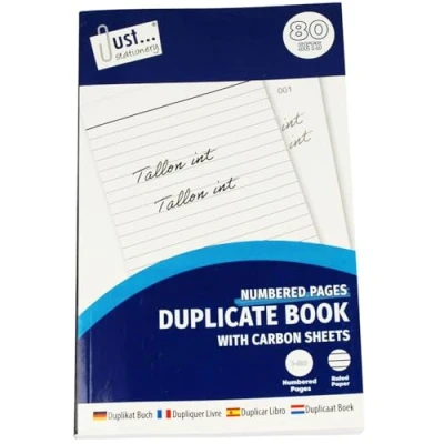 Image of Carbon Duplicate Book A5 Size with 80 Numbered Pages