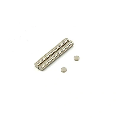 Image of N42 Neodymium Magnet for Arts, Crafts, Model Making, DIY, Hobbies, Office, and Home 3mm dia x 1mm thick 0.19kg Pull Pack of 50