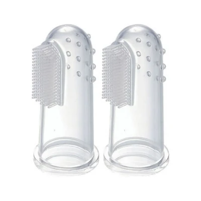 Image of Bickiepegs Finger Toothbrush and Gum Massager from Birth Pack of 2