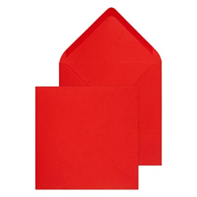 Image of Blake Purely Everyday 155 x mm 100 gsm Square Banker Invitation Gummed Envelopes (ENV4265) Red Pack of 500