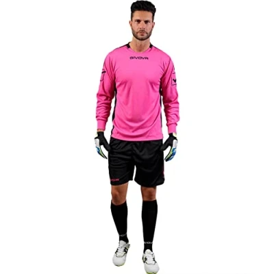 Image of Givova Men&#039;s Goalkeeper Hyguana Long jersey, Fuxia/Black, S UK