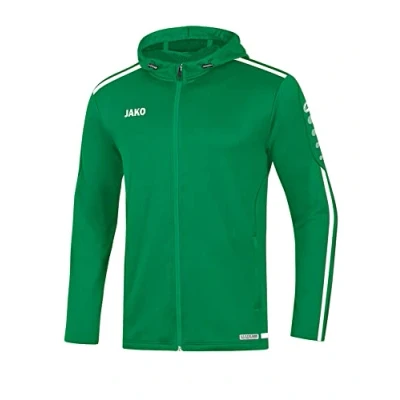 Image of JAKO Women&#039;s Striker 2.0 Hooded Jacket, sportgrün/Weiß, 36 (EU)