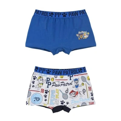Image of Nickelodeon Kids Boys Paw Patrol Boxers Briefs Underwear 2 Pack Set, Ages 3 6 Years (UK, Age, Years, 4 Regular, Blue)