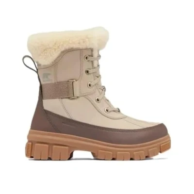 Image of Sorel Womens Torino Parc Wp Fashion Boot, Omega Taupe Gum 10, 8.5 UK