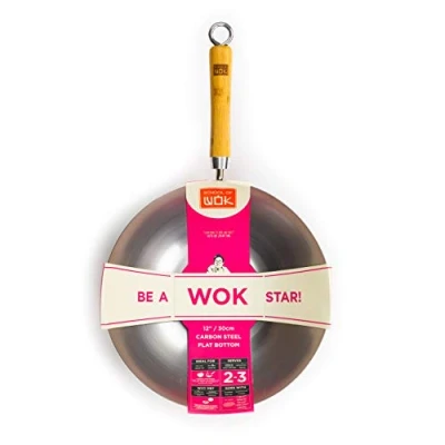 Image of School Of Wok Star 12/30cm Carbon Steel
