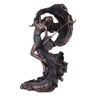 Image of Nemesis Now Bronze Nyx Greek Goddess of the Night Starry Sky Figurine,27.5cm
