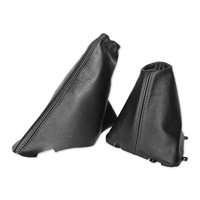 Image of The Tuning Shop Ltd Gear Handbrake Gaiter Compatible with Land Rover Freelander LR2 Leather