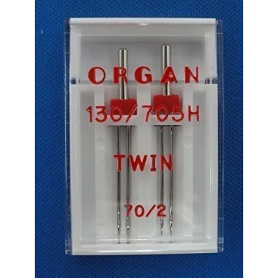 Image of Organ Sewing Machine Twin Needles Size 70/2 FITS, Brother Singer + MORE
