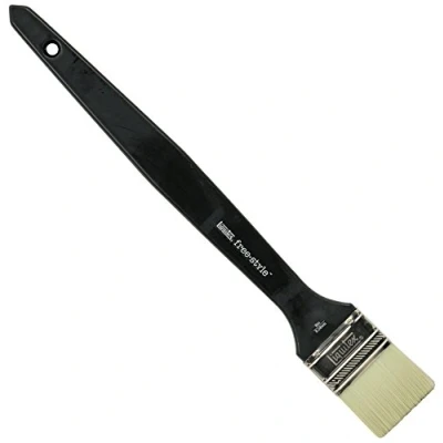 Image of Liquitex Professional Freestyle Large Scale Brush, Broad Flat/Varnish 2 inch, Long Handle,Beige