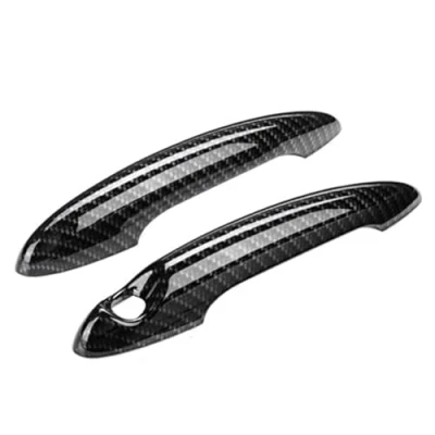 Image of DEMULAX Carbon Fiber Outside Exterior Door Handle Cover Trim, for BMW, Mini Cooper, R50 R52 R53 R55 R56 R57 R58 R59 R61