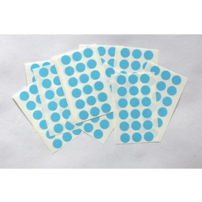 Image of 175 Light Blue Round Stickers Sticky Coloured Self Adhesive Dots for Colour Coding