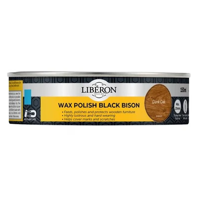 Image of v 33 sa Black Bison Wax Paste Dark Oak 150ml