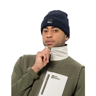 Image of Jack Wolfskin pergamon Beanie Hat, Night Blue, M