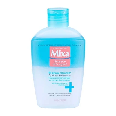 Image of Mixa Optimal Tolerance Bi phase Cleanser 125ml Eye Makeup Remover