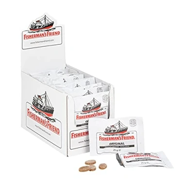 Image of Original Menthol and Eucalyptus Flavour Lozenges, No Added Sugar with Sweetener, 25g (Pack of 24)