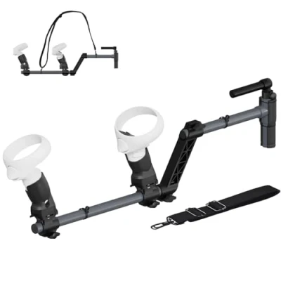 Image of Magnetic VR Gun Stock for quest 2, Rifle Grip Controller Accessories Compatible With MetaQuest Lightweight &amp; Quick Removable Quest2 Control Gunstock Adapter (For 2)