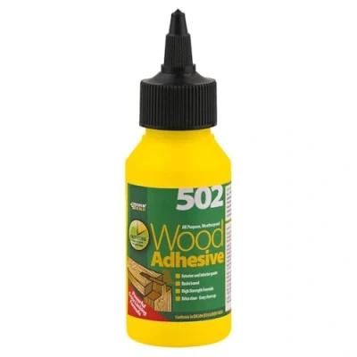 Image of Everbuild 502 All Purpose Weatherproof Wood Adhesive Suitable for Typical Bonding Applications 75 ml