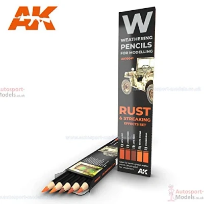 Image of AK Interactice Weathering Pencil Set Rust and Streaking Effects 10041