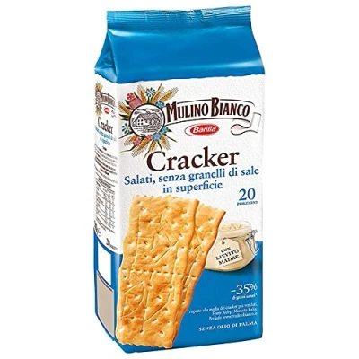 Image of Cracker Salati Senza Granelli di Sale *20 Porzioni* MULINO Bianco 500gr (1)
