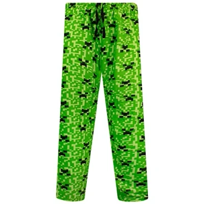Image of Minecraft Mens Lounge Pants Multicolor Large