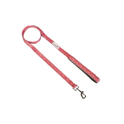 Image of Doodlebone Padded Lead, Ruby Leopard, 15mm