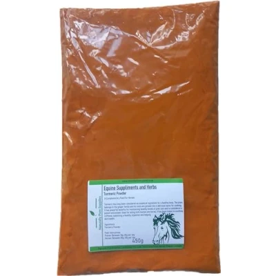 Image of Turmeric Powder Horse Herb, Equine Natural Feed Supplement 450g